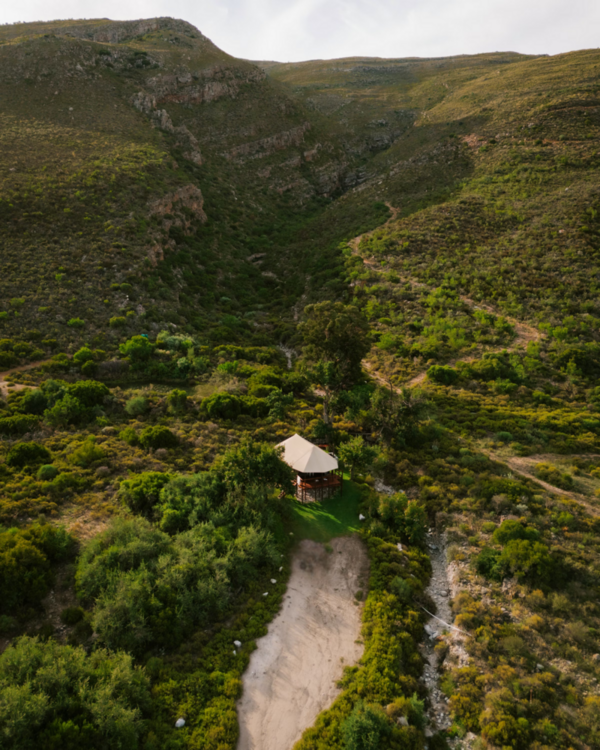 Oakron luxury glamping tent at Patatsfontein Stay nestled in the Patatsfontein Valley near Montagu in the Western Cape Karoo